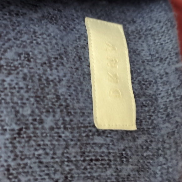 DKNY| Blue Large Cowl Neck Long Sleeve Sweater Acrylic Polyester Blend - Picture 6 of 16